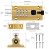 HOJLKLD Combination Locking Bolt, 4 Digit Combination Door Security Slide
