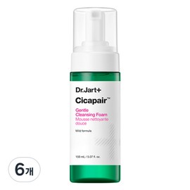 Dr. Jart Cicapair Gentle Cleansing Foam, 150ml, 6 pieces / 닥터자르트 시카페어 젠틀 클렌징 폼, 150ml, 6개