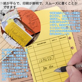 DARETOTRY Cash Envelopes Budget Envelopes Saving Envelopes 12 Colors 6 Punched Storage Envelopes Budget System Saving Lightweight Compact Portable Money Management Household Business