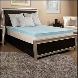 FoamRush 2" Inch Gel Cooling Memory Foam Mattress Topper - Twin XL Size Made in USA 2" x 38" x 80"