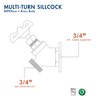 Everflow Supplies 4734-NL 3/4" Lead-Free Multiturn Sillcock With IPS Inlet