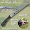 SUIZAN Japanese Folding Saw 8.3" Compact Hand Saw Versatile for