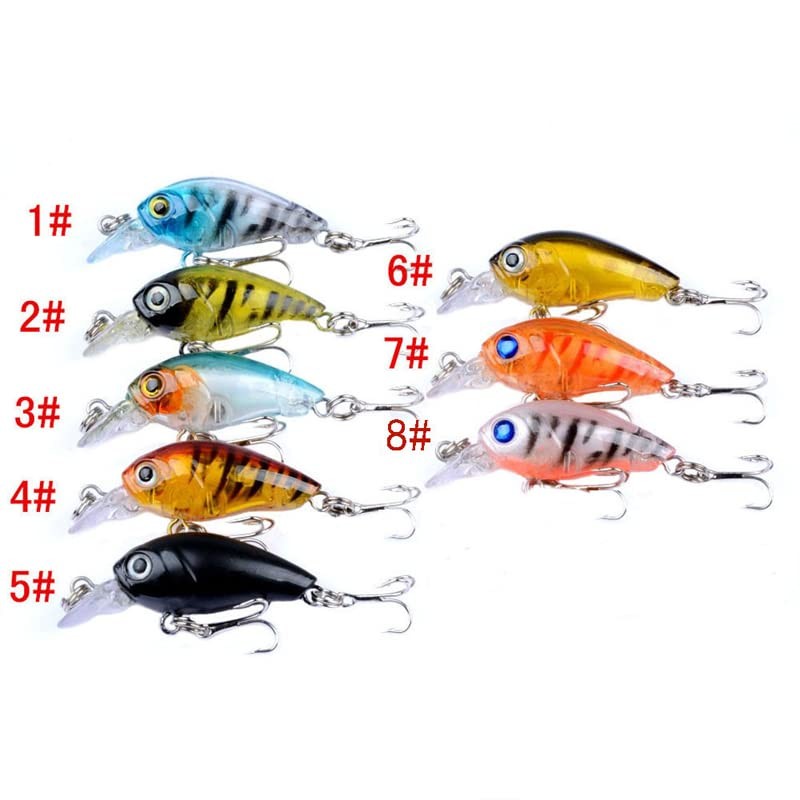AIMALL 8X Fishing Lures Bream Bass Trout Redfin Perch Cod