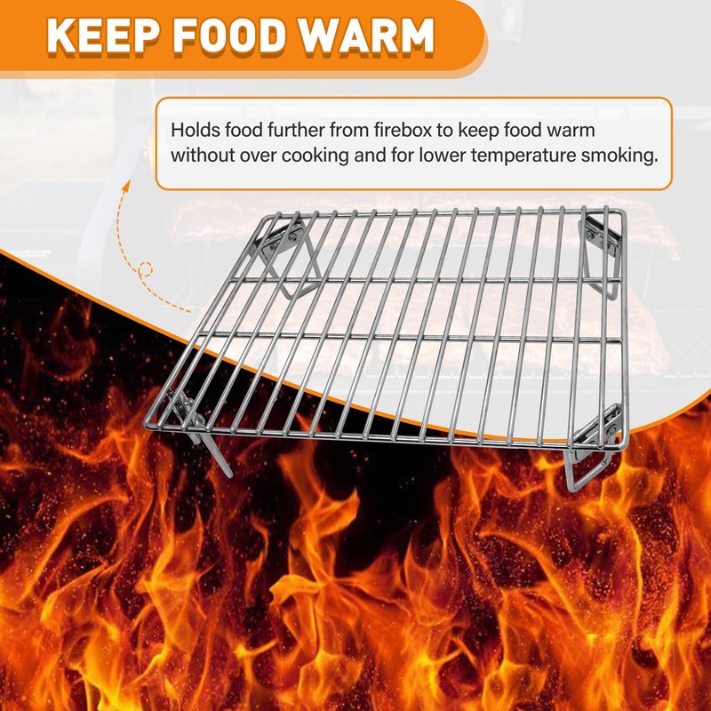 Grills Upper Rack for Green Mountain Davy Crockett Grill, Heavy-Duty