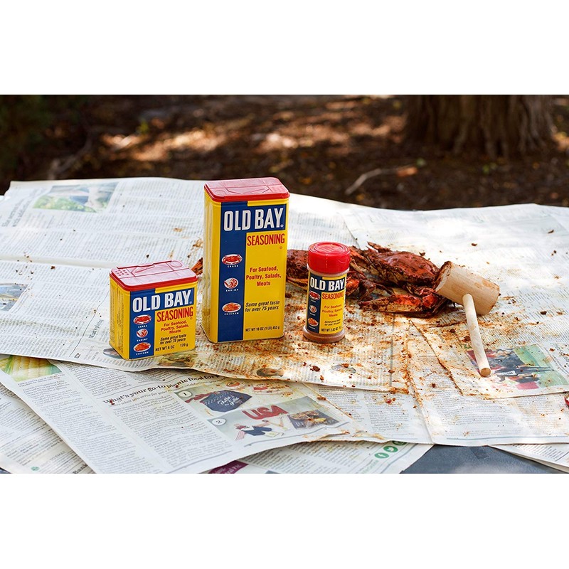 Old Bay, Seasoning for Seafood Poultry Salads Meats, Original Blend,