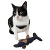 Pet Life ® Durable Fish Plush Kitty Catnip Cat Toy