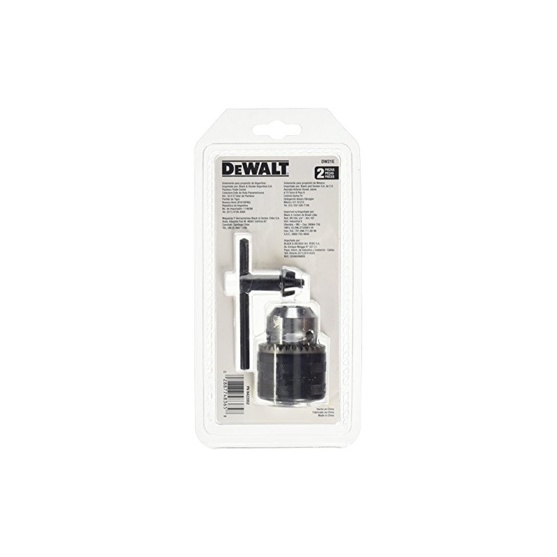DEWALT Mandril Con Llave 1/2 Pulgadas En Caja DW21E