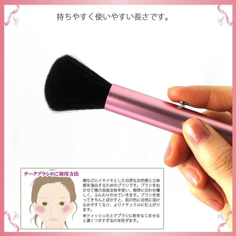 Shishida Seishindo Blush Brush Slide, Pink