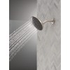 Delta PivotPro Brushed Nickel Rain Showerhead, Single Setting 7 Inch