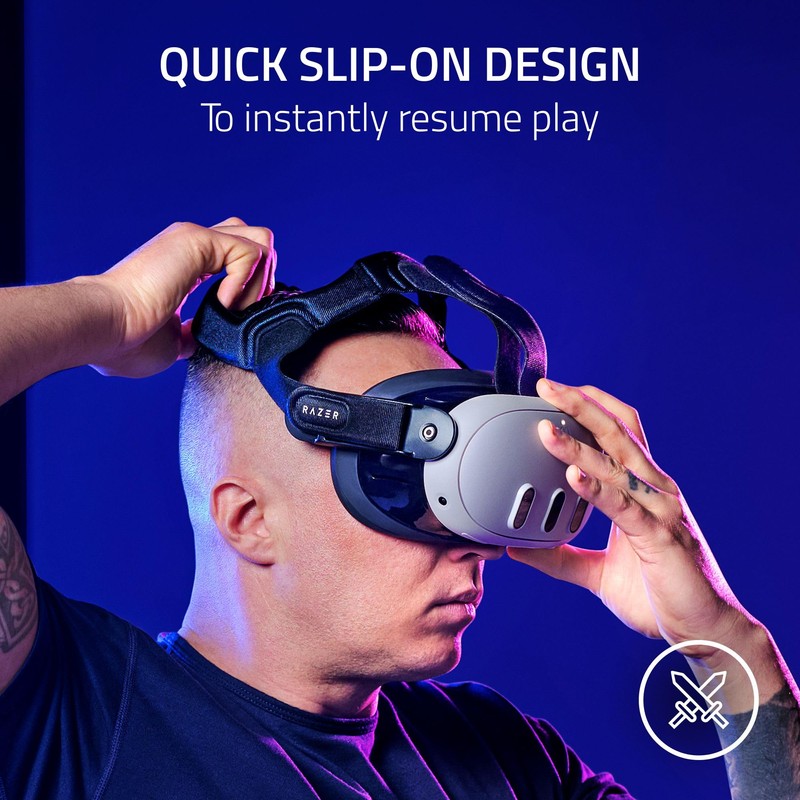 Razer Adjustable VR Head Strap System for Meta Quest 3: