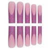 Gleamrain Purple Press on Nails Long Glue on Nails Square