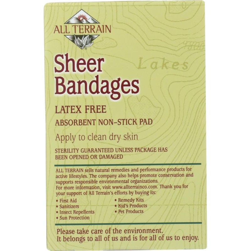 All Terrain Bandage Sheer 3/4In X 3In 40 Ct