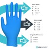 UNIGLOVES PRO.TECT Max 9N, Blue Nitrile Gloves, Size L