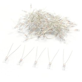 100pcs 3mm Clear Miniature 12V 60mA Grain of Wheat Bulbs Warm White for Model Train Layout or Architectural Project MP02W