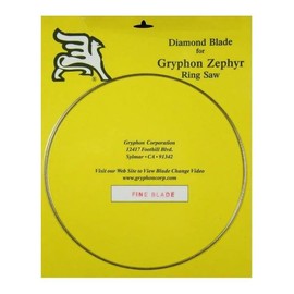 Gryphon Fine Diamond Ring Saw Blade for Zephyr – Precision Cutting for Delicate Glass & Dichroic – Smooth Finish Blade