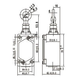 Suns International SN6170-SL-A SN6170 Series 1/2 NPT IP65/IP67 Cable Pull Safety Switch - 1 Item(s)
