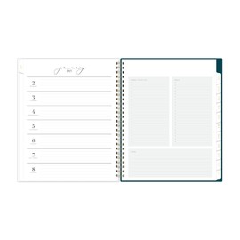 Blue Sky Life Note It 2023 Weekly and Monthly Planner Notes, 7" x 9", Frosted Cover, Wirebound, Marina (139480-23)