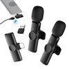 Handy Lavalier Mikrofon, 2.4GH【Type-C&USB】 Ansteckmikrofon für Android-Phones Tablets Vlogging Live-Streaming