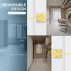 EHOMEWARE Gold Dummy Door Levers Interior Door Handles, Heavy Duty