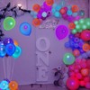 120 Pcs UV Neon Balloons, Neon Glow Party Balloons UV