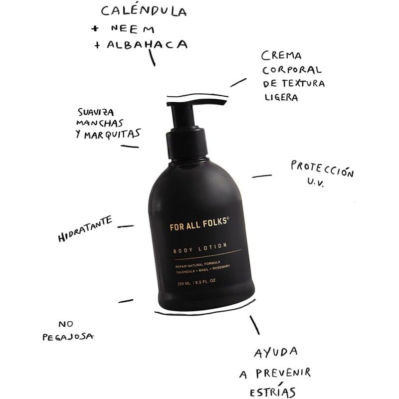 Crema Natural para el Cuerpo a base de Caléndula -