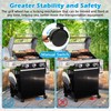 99241-2-1/2" Grill Wheels Replacement Includes Caster Insert Compatible with Weber