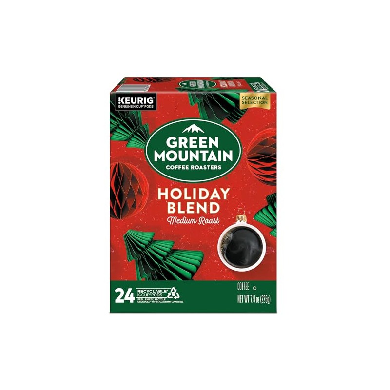 Green Mountain Coffee Roasters Holiday Blend, Keurig Single Serve K-Cup