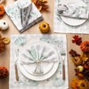 Funnymoom 24 Pcs Fall Pumpkin Cloth Napkins Pumpkin Eucalyptus Leaves