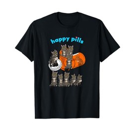 Happy Pills Maine Coon Funny Kitten Feline Cat Lover Gift Men Women Girls Kids T-Shirt