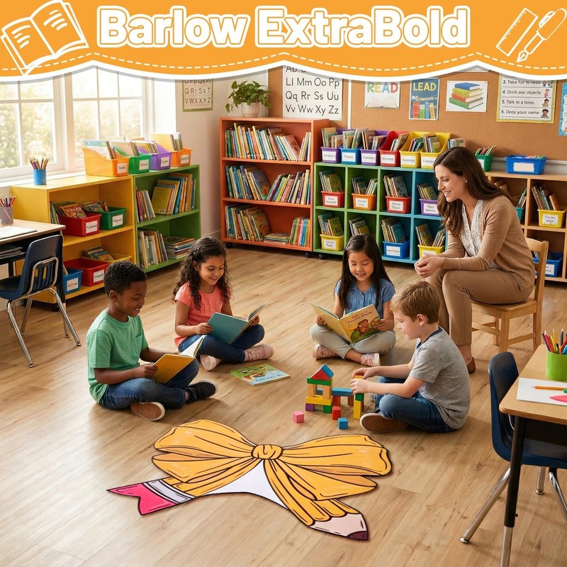 APUDWN Bow Pencil Rug 35.4”x23.6“ Cute Pink Bow Pencil Floor