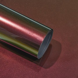 Alvorox Gloss Chameleon Purple to Green Vinyl Wrap, Metallic Glitter Sparking Color Change Vehicle Film Self Adhesive DIY Decal Auto Cars Motorcycle Protection 60'' x 19.6'' (5ft x 1.6ft)