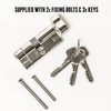 High Security 1 Star Thumturn Euro Cylinder Lock 45mm Internal