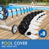 ALFORDSON Pool Cover Roller 8PCS Straps Kit Solar Swimming Pool
