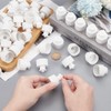 OLYCRAFT 100Pcs 28/410 White Plastic Push Pull Replacement Caps 28mm