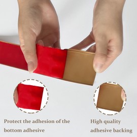 Floor Transition Strip Self Adhesive Flat Laminate Floor Cover Strip Carpet to Tile Transition Strip for Laminate Flooring Vinyl Floor Transition Strip Threshold Strip Home Improvement(Brown,6.56Ft)