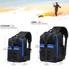 BASSDASH Convertible Fishing Backpack Sling Bag with Rod Holder, Adjustable