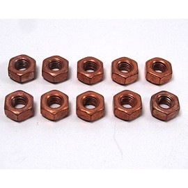 10 x Copper Nut M10 x1.5 Copper Nut Exhaust Holder Manifold Turbo