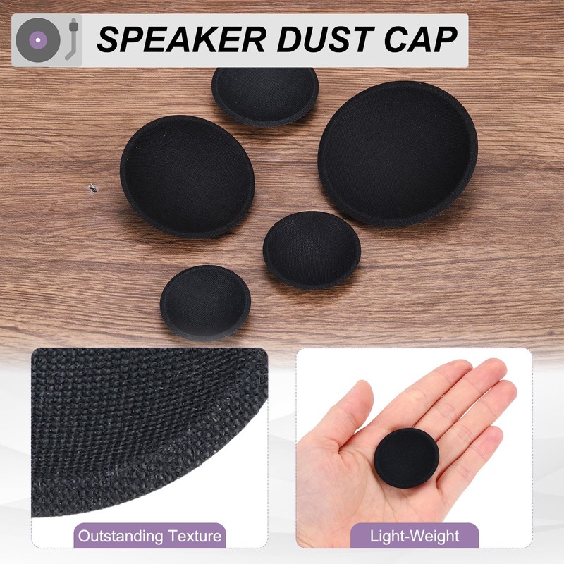 sourcing map 2 Pcs Speaker Dust Cap 35mm/1.4" Outer Diameter