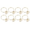 100Pcs Cute Paper Clips Ring Style Anti Slip Sturdy Electroplated