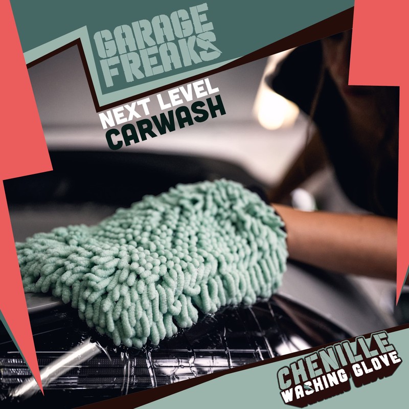 Car Wash Mitt - Chenille Washing Glove with Extremely Soft