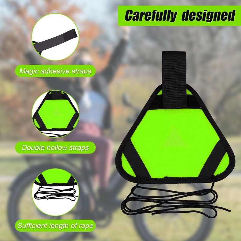 PEUTIER Reflective Triangle Sign, Bright Reflective Yield Symbol with Magic