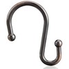 Bronze Shower Curtain Hooks,Rust Proof Shower Rings for Shower Curtain,