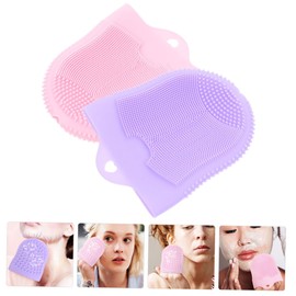 OHPHCALL Facial Skin Scrubber 2 Pack Face Cleansing Brush for Women Men Deep Cleaning Face Wash Tool Massage Action