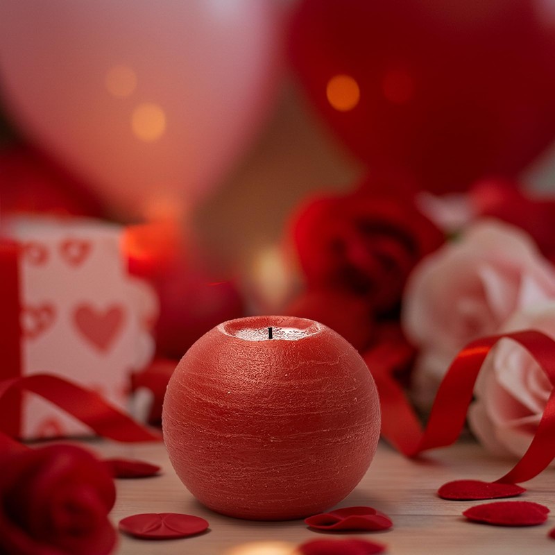 FUWDEO Flameless LED Sphere Candles with Remote Control & Timer,