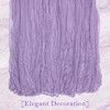 ZAGQIG Boho Rustic Table Runner, 35x120 inches Light Purple Cheesecloth/Gauze,