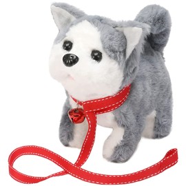 EKKONG Toy Dog for Children, Interactive Plush Toy, Electronic Dog, Toy Pet with Walking, Barking, Tail Wagging, for Girls and Boys (Hoarse)
