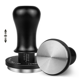 HOLIHOKY Coffee Tamper, Calibrated Spring Loaded 54mm Tamper, Constant 30lb Tamper Tool with 304 Stainless Steel Threaded Base for 54mm Portafilter