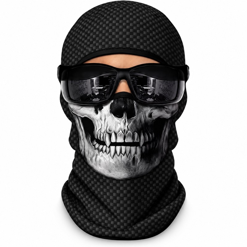 Breathable Full Face Balaclava Mask for Motorcycle Riding – Lightweight