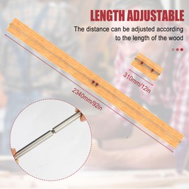 Aepiraza 3 in 1 Modular Bar Gauge Bar Clamping Tool, Modular Bar Gauge System Woodworking Scribe Circle Drawing Ruler for Inside Corner/Outside Measurements