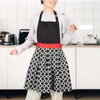 Stephanie Imports Unisex Cross Back Kitchen Apron With Pockets, Black
